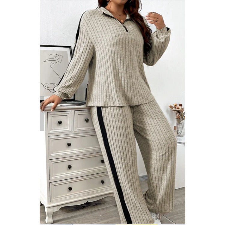 Ensemble décontracté : Pull et pantalon large femme - ModeVogue