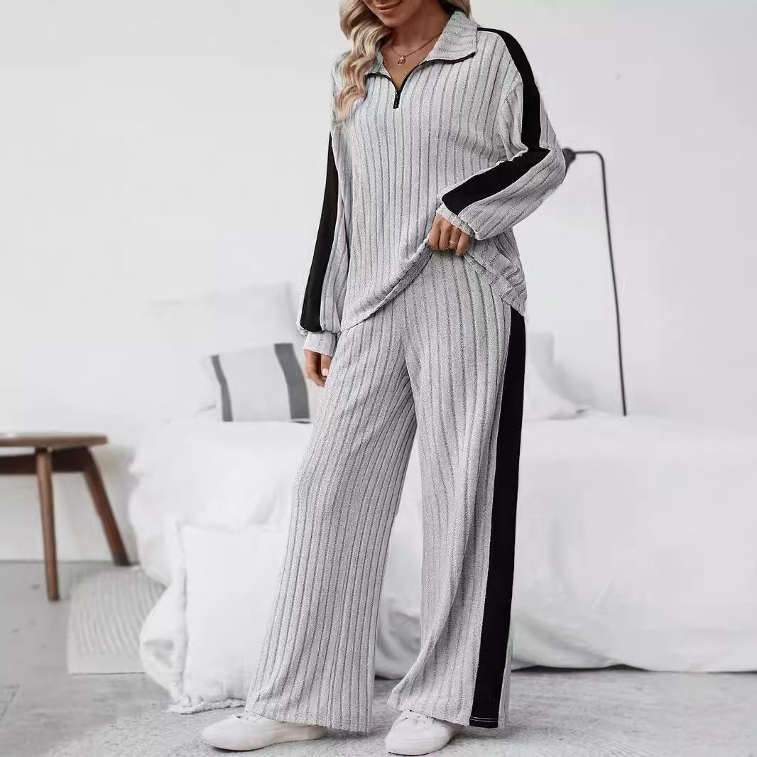 Ensemble décontracté : Pull et pantalon large femme - ModeVogue